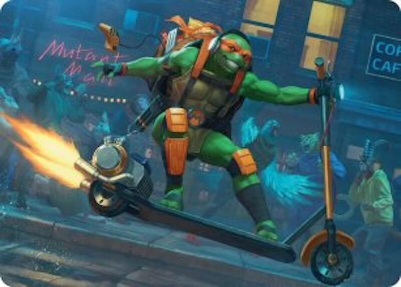 Michelangelo, On the Scene Art Card (49) [Teenage Mutant Ninja Turtles Art Series]