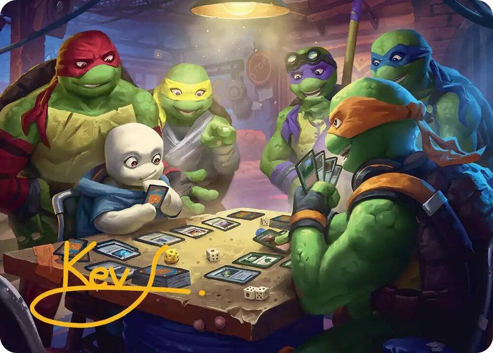 Lessons from Life Art Card (Gold-Stamped Signature) (14) [Teenage Mutant Ninja Turtles Art Series]