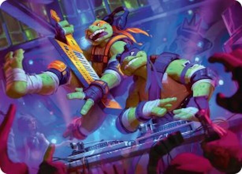 Mikey & Don, Party Planners Art Card (15) [Teenage Mutant Ninja Turtles Art Series]