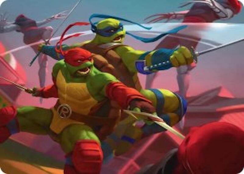 Raph & Leo, Sibling Rivals Art Card (16) [Teenage Mutant Ninja Turtles Art Series]