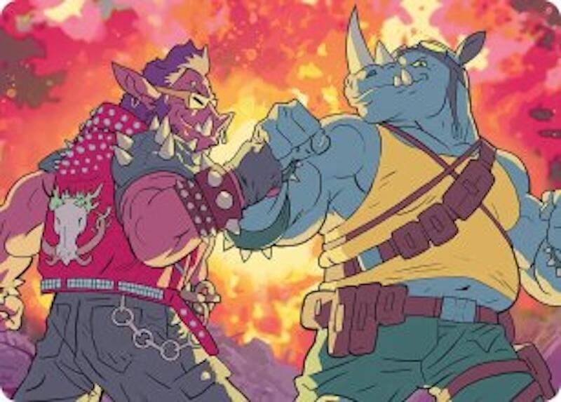 Bebop & Rocksteady Art Card (29) [Teenage Mutant Ninja Turtles Art Series]