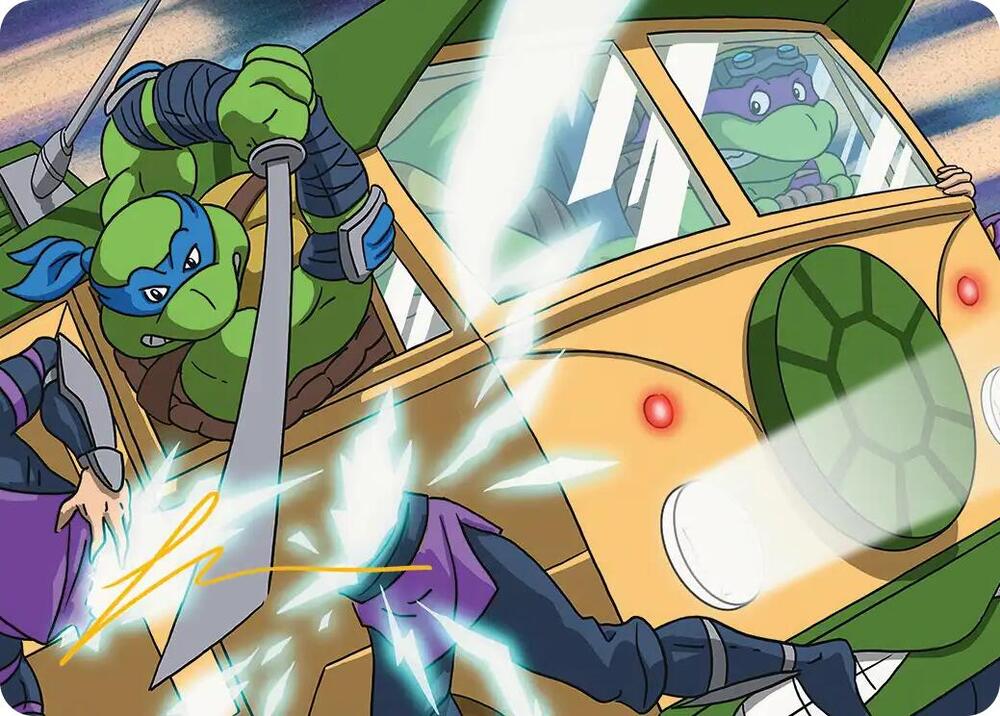 Don & Leo, Problem Solvers Art Card (Gold-Stamped Signature) (30) [Teenage Mutant Ninja Turtles Art Series]