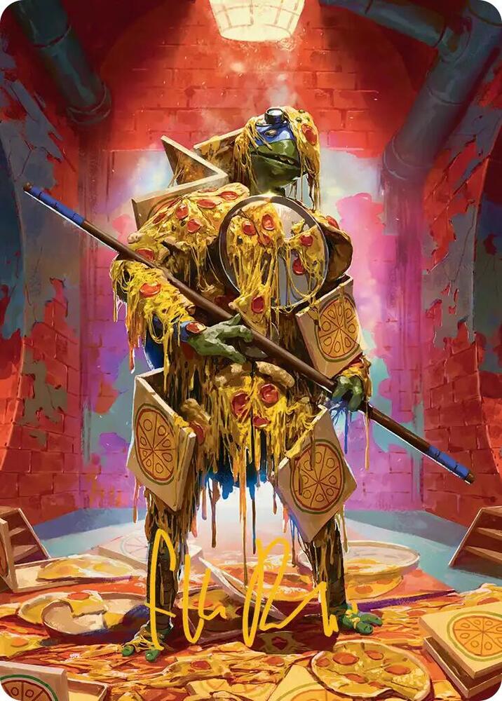 Commander's Plate Art Card (Gold-Stamped Signature) (50) [Teenage Mutant Ninja Turtles Art Series]