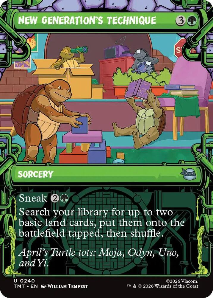 New Generation's Technique (Showcase) (240) [Teenage Mutant Ninja Turtles]
