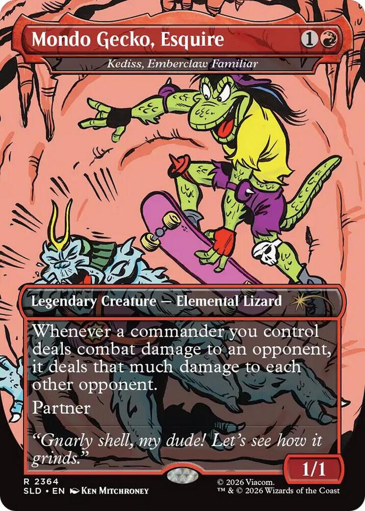 Mondo Gecko, Esquire - Kediss, Emberclaw Familiar (2364) [Secret Lair Drop]