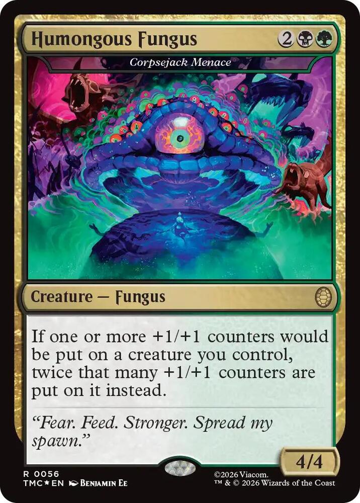 Humongous Fungus - Corpsejack Menace (Surge Foil) (56) [Teenage Mutant Ninja Turtles Commander]