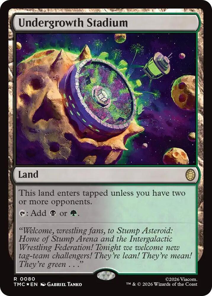 Undergrowth Stadium (Surge Foil) (80) [Teenage Mutant Ninja Turtles Commander]