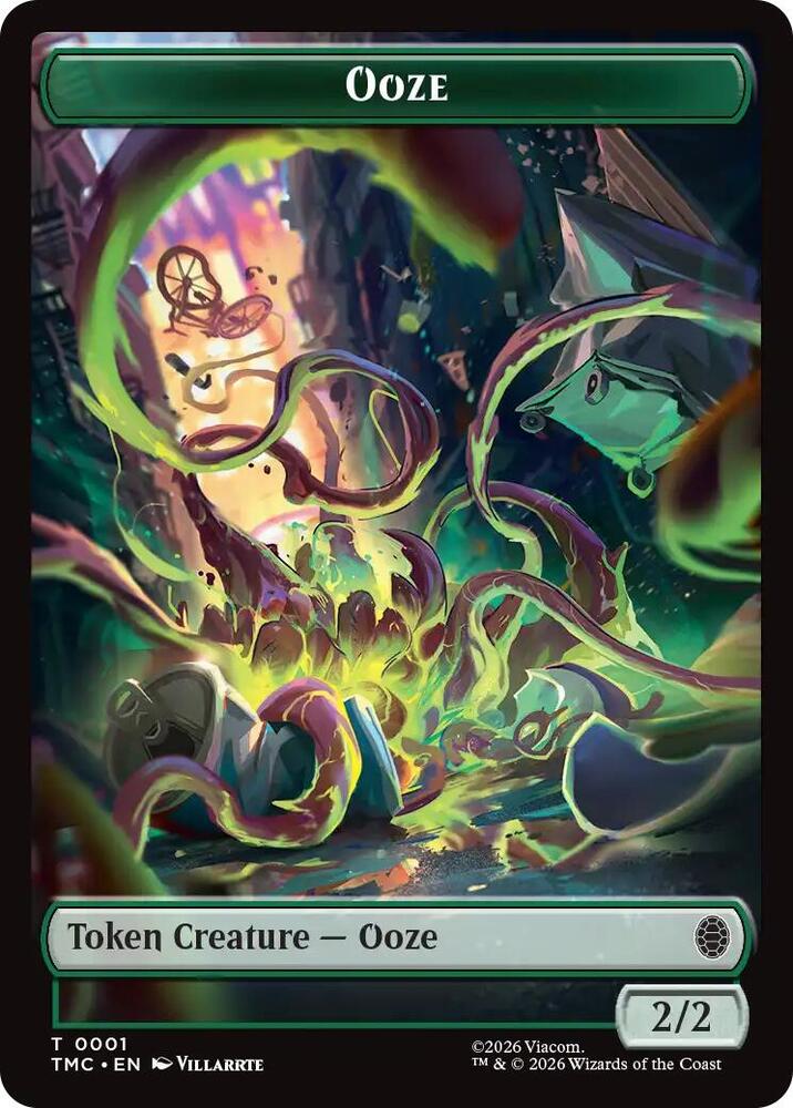 Ooze // Clue Double-Sided Token (1 // 2) [Teenage Mutant Ninja Turtles Commander]