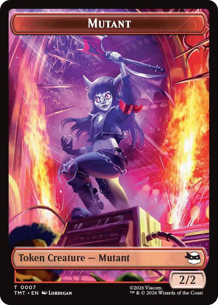 Mutant // Mutagen Double-Sided Token (7 // 9) [Teenage Mutant Ninja Turtles]