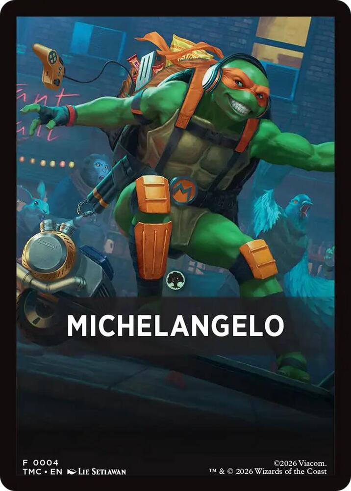 Michelangelo Theme Card (4) [Teenage Mutant Ninja Turtles Commander]
