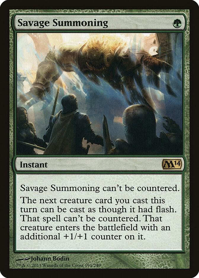 Savage Summoning (194) [Magic 2014]