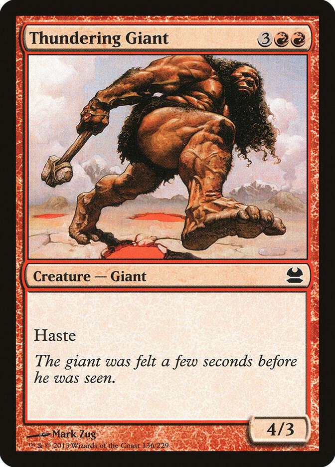 Thundering Giant (136) [Modern Masters]