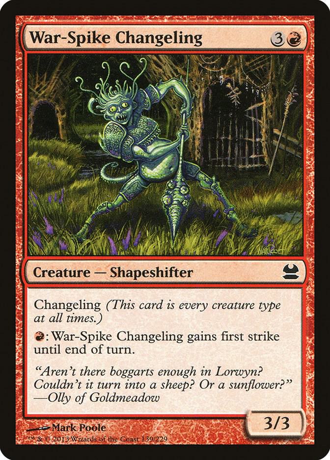 War-Spike Changeling (139) [Modern Masters]