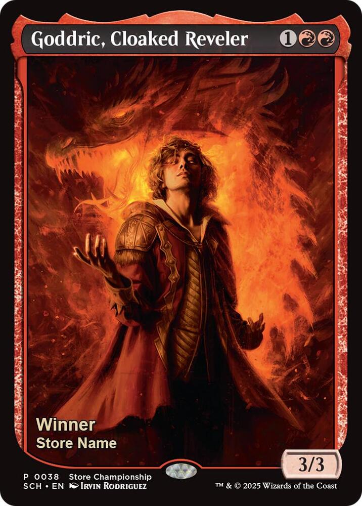 Goddric, Cloaked Reveler (Winner) (38) [Game Day Promos]