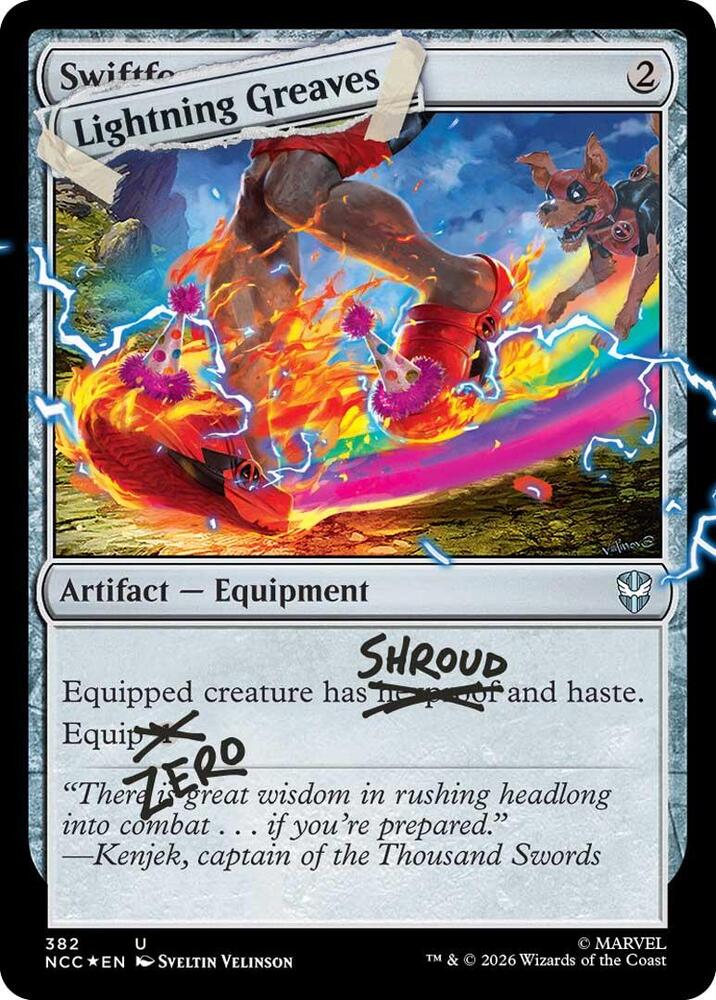 Lightning Greaves (382) (Pool Party Foil) [Secret Lair Drop]
