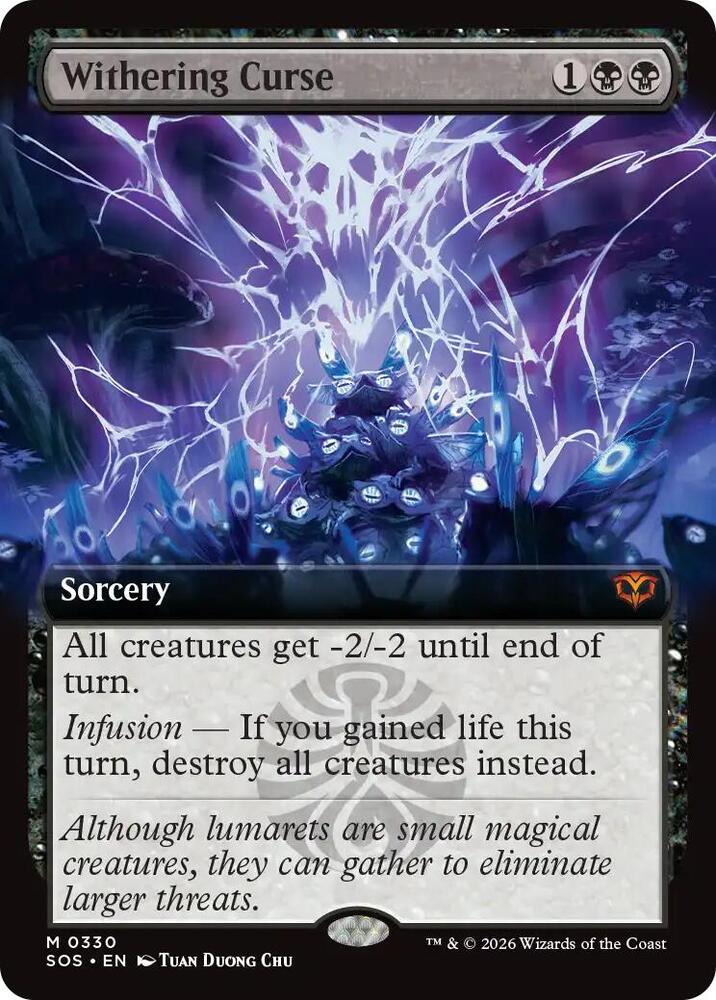 Withering Curse (Extended Art) (330) [Secrets of Strixhaven]