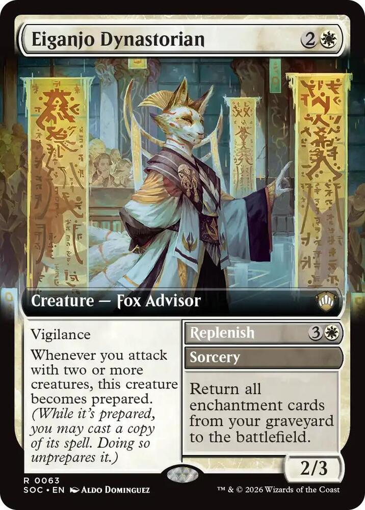 Eiganjo Dynastorian (Extended Art) (63) [Secrets of Strixhaven Commander]