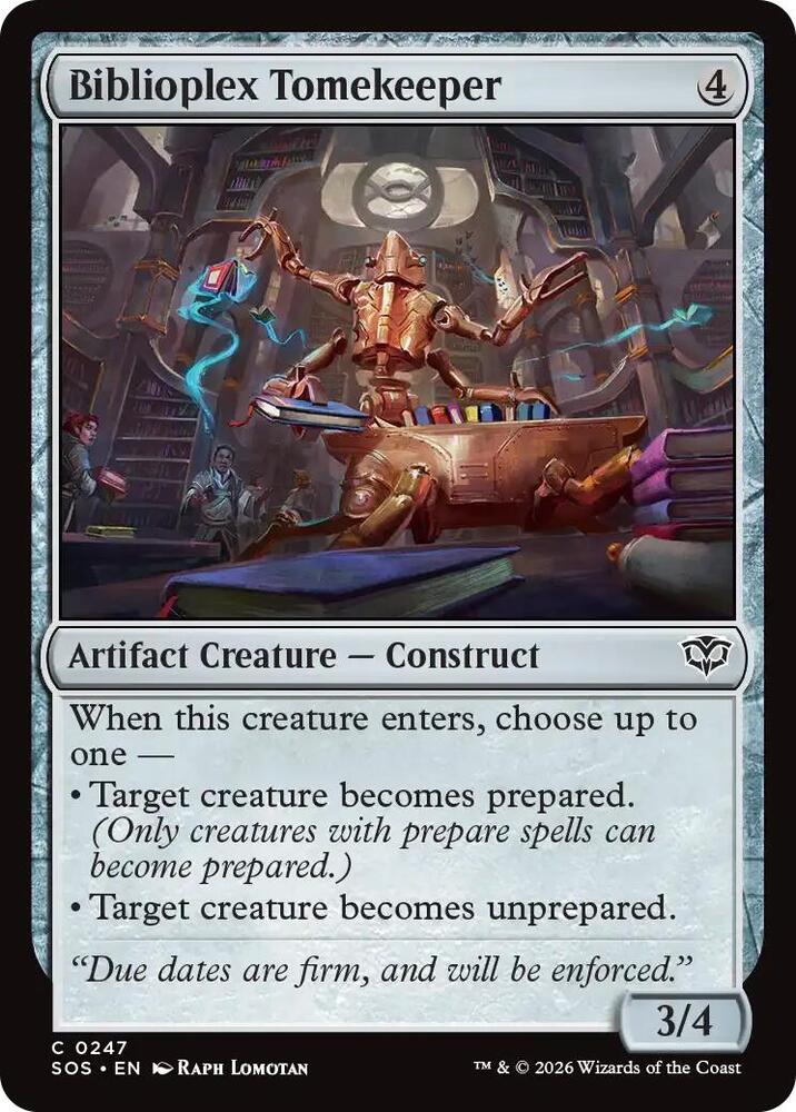 Biblioplex Tomekeeper (247) [Secrets of Strixhaven]
