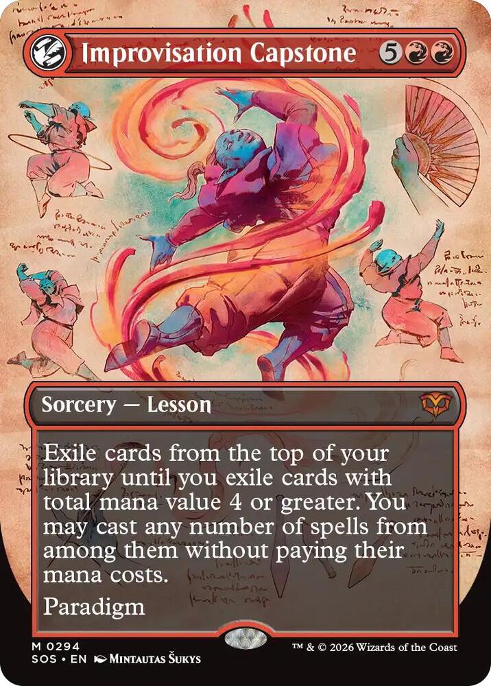 Improvisation Capstone (Borderless) (294) [Secrets of Strixhaven]