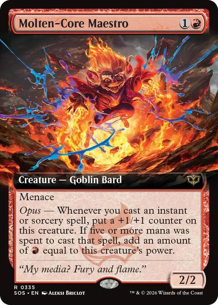 Molten-Core Maestro (Extended Art) (335) [Secrets of Strixhaven]