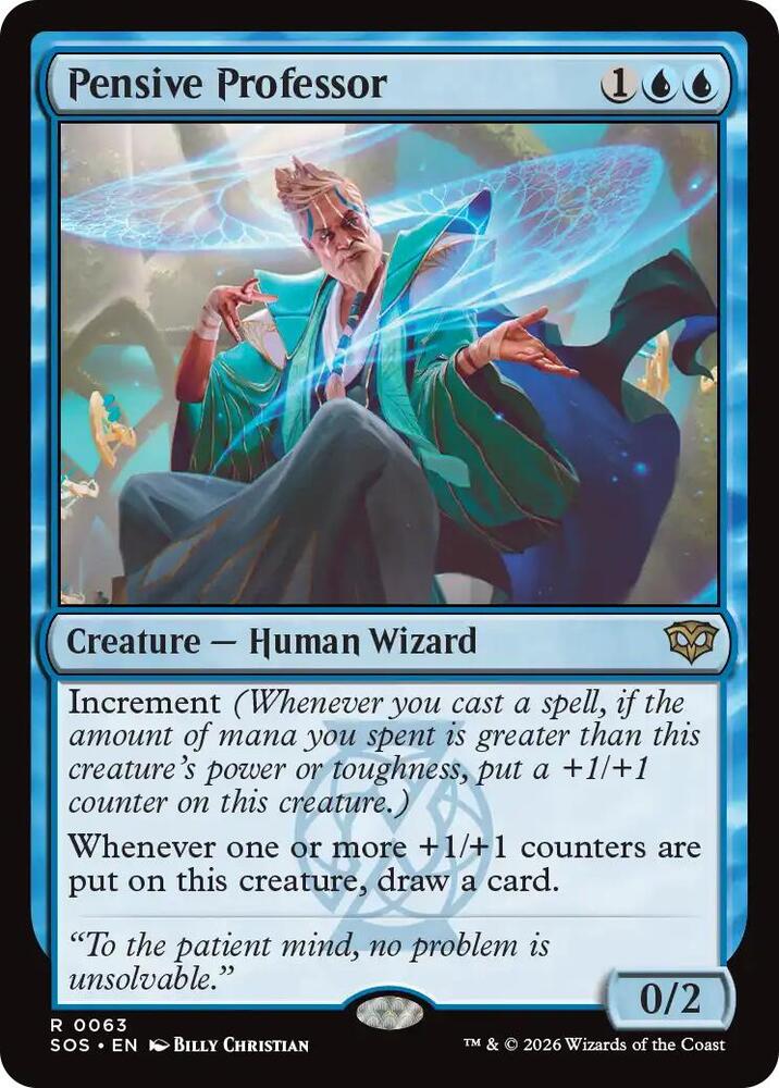 Pensive Professor (63) [Secrets of Strixhaven]