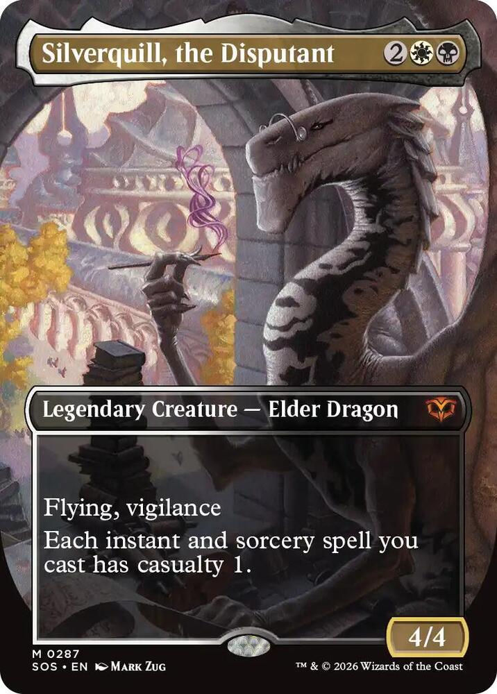 Silverquill, the Disputant (Borderless) (287) [Secrets of Strixhaven]