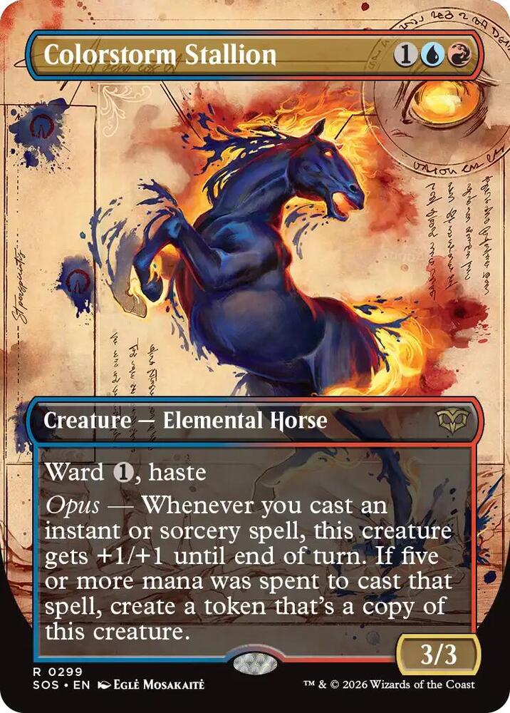 Colorstorm Stallion (Borderless) (299) [Secrets of Strixhaven]