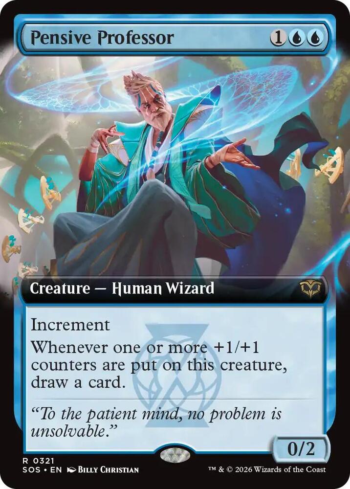 Pensive Professor (Extended Art) (321) [Secrets of Strixhaven]