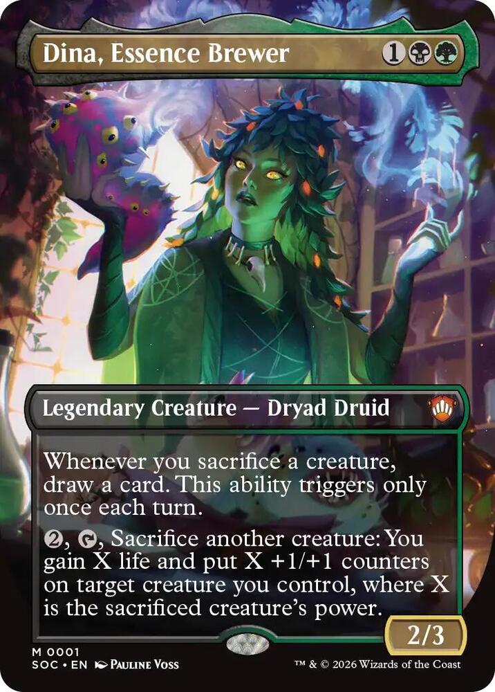 Dina, Essence Brewer (Borderless) (1) [Secrets of Strixhaven Commander]