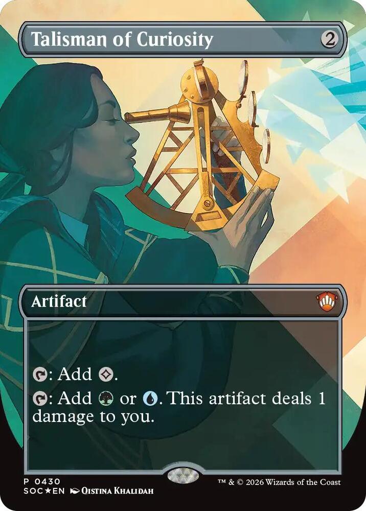 Talisman of Curiosity (Borderless) (430) [Secrets of Strixhaven Commander]