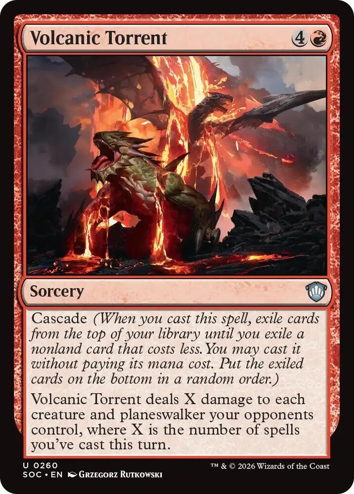 Volcanic Torrent (260) [Secrets of Strixhaven Commander]