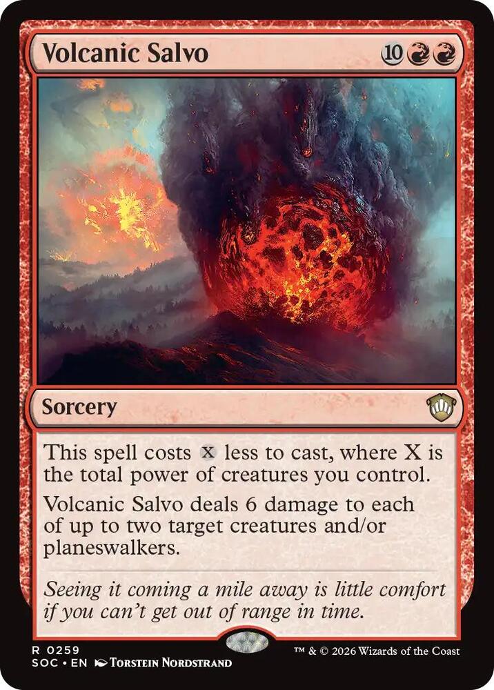 Volcanic Salvo (259) [Secrets of Strixhaven Commander]