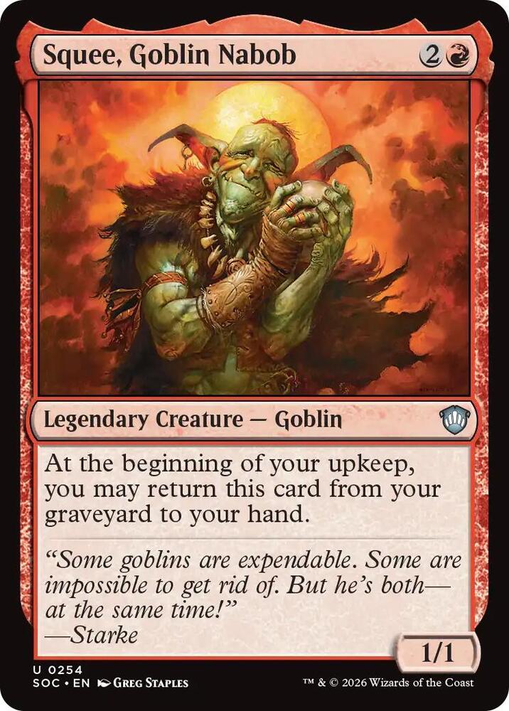 Squee, Goblin Nabob (254) [Secrets of Strixhaven Commander]