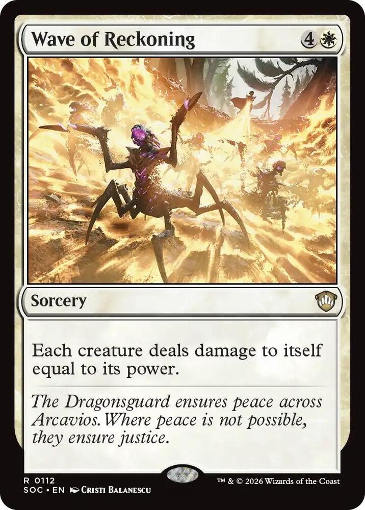Wave of Reckoning (112) [Secrets of Strixhaven Commander]