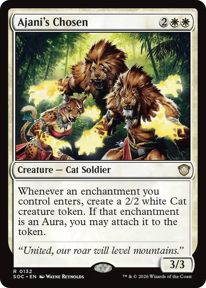 Ajani's Chosen (132) [Secrets of Strixhaven Commander]