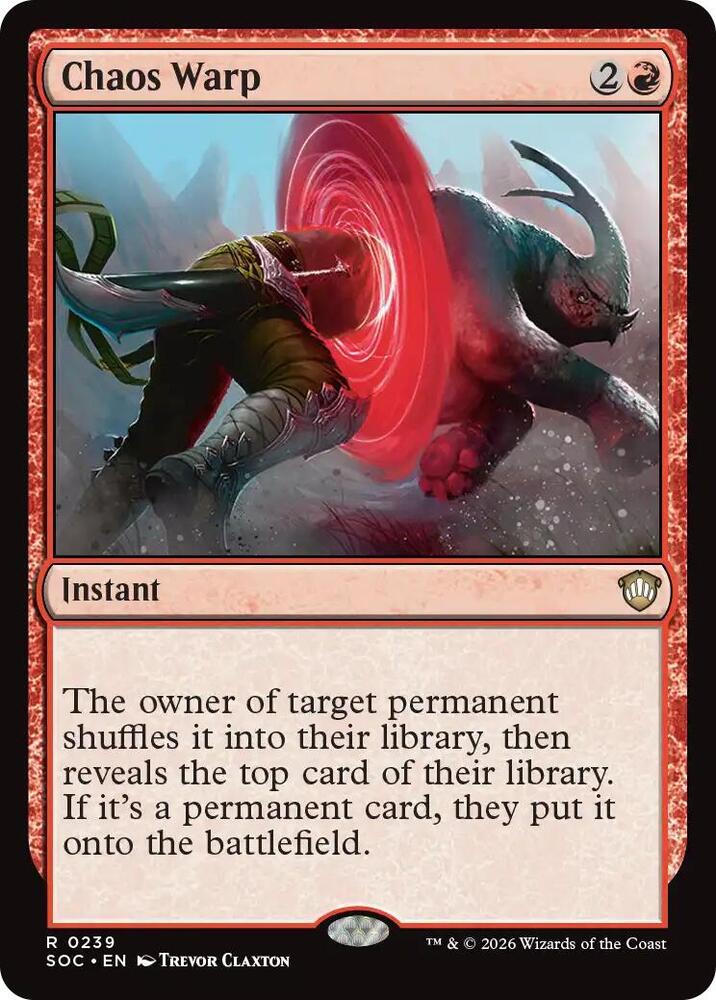 Chaos Warp (239) [Secrets of Strixhaven Commander]