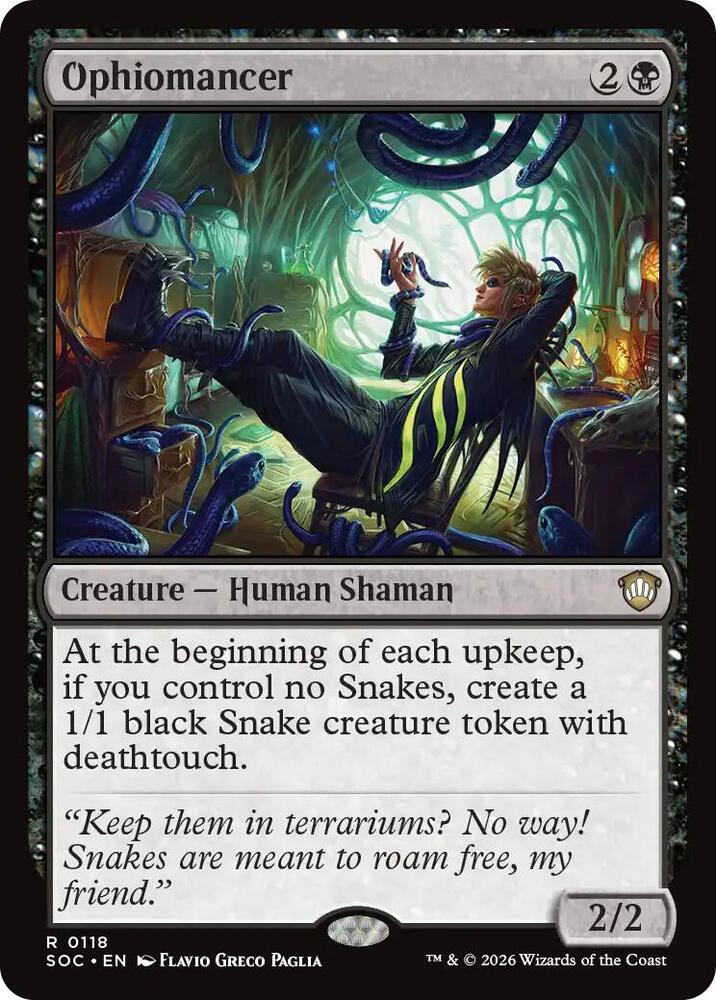 Ophiomancer (118) [Secrets of Strixhaven Commander]