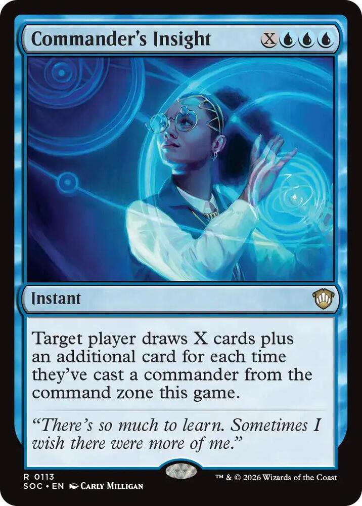 Commander's Insight (113) [Secrets of Strixhaven Commander]