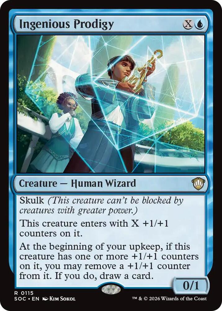 Ingenious Prodigy (115) [Secrets of Strixhaven Commander]