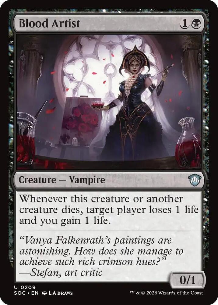 Blood Artist (209) [Secrets of Strixhaven Commander]