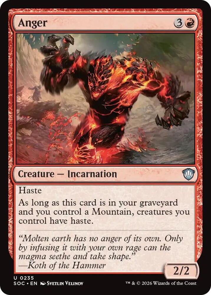 Anger (235) [Secrets of Strixhaven Commander]