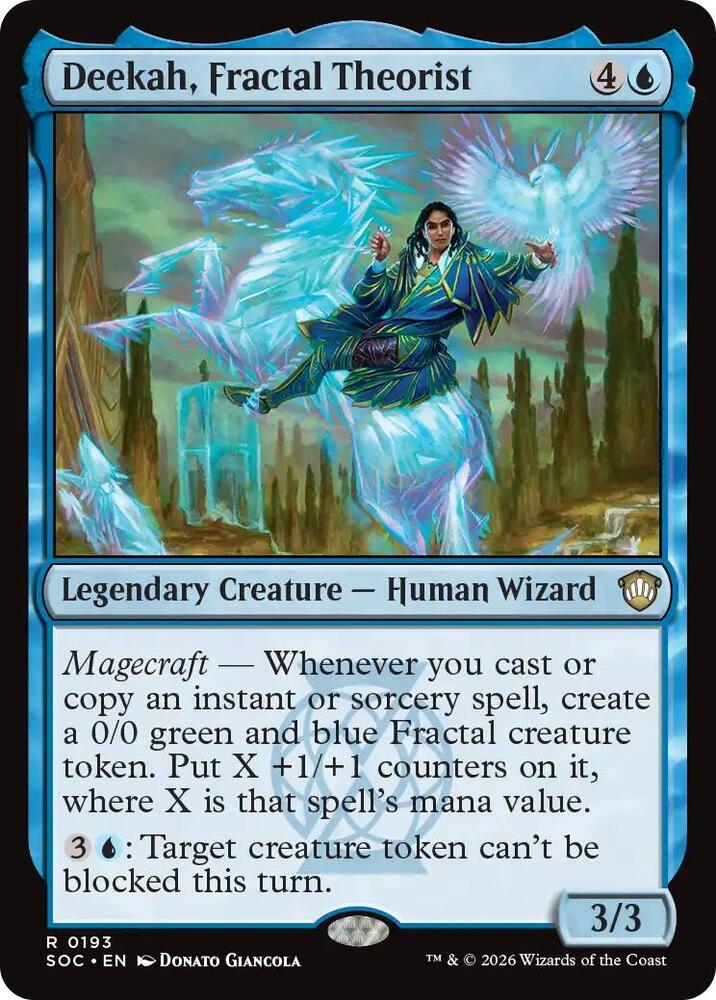 Deekah, Fractal Theorist (193) [Secrets of Strixhaven Commander]