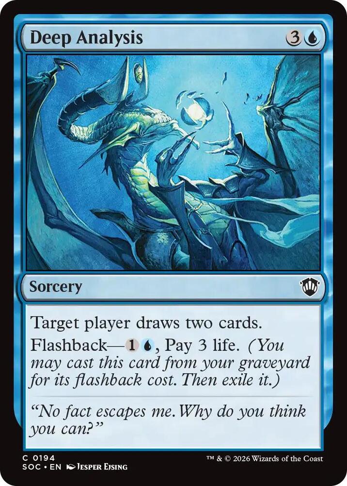 Deep Analysis (194) [Secrets of Strixhaven Commander]