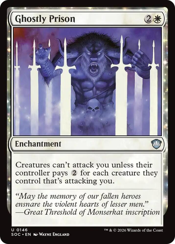 Ghostly Prison (146) [Secrets of Strixhaven Commander]