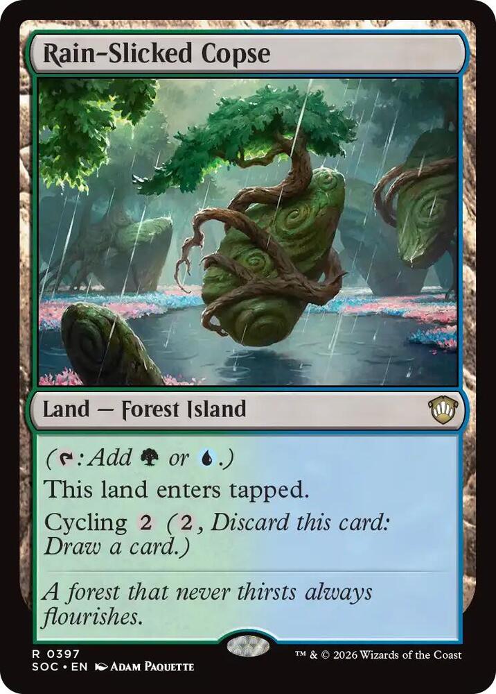 Rain-Slicked Copse (397) [Secrets of Strixhaven Commander]