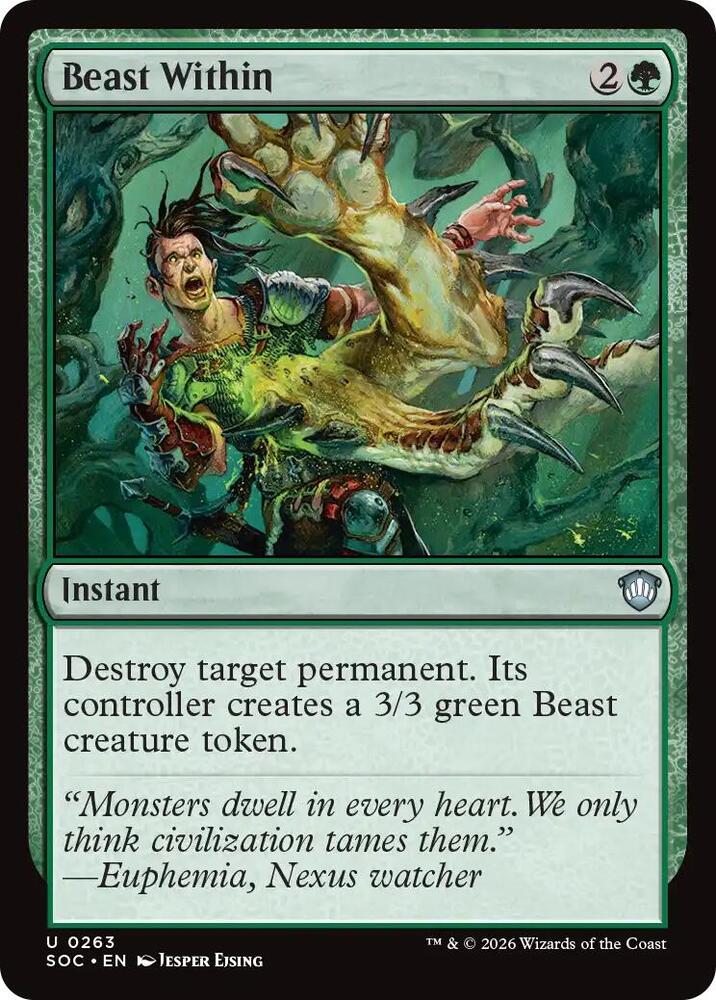 Beast Within (263) [Secrets of Strixhaven Commander]
