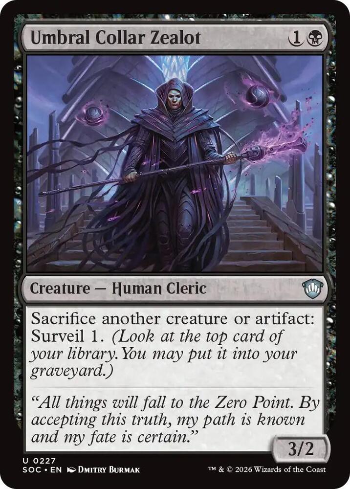 Umbral Collar Zealot (227) [Secrets of Strixhaven Commander]