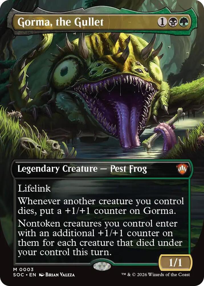 Gorma, the Gullet (Borderless) (3) [Secrets of Strixhaven Commander]