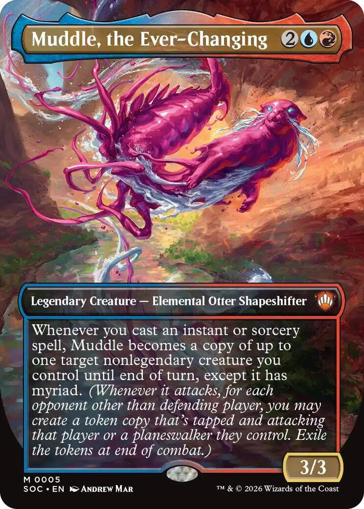 Muddle, the Ever-Changing (Borderless) (5) [Secrets of Strixhaven Commander]