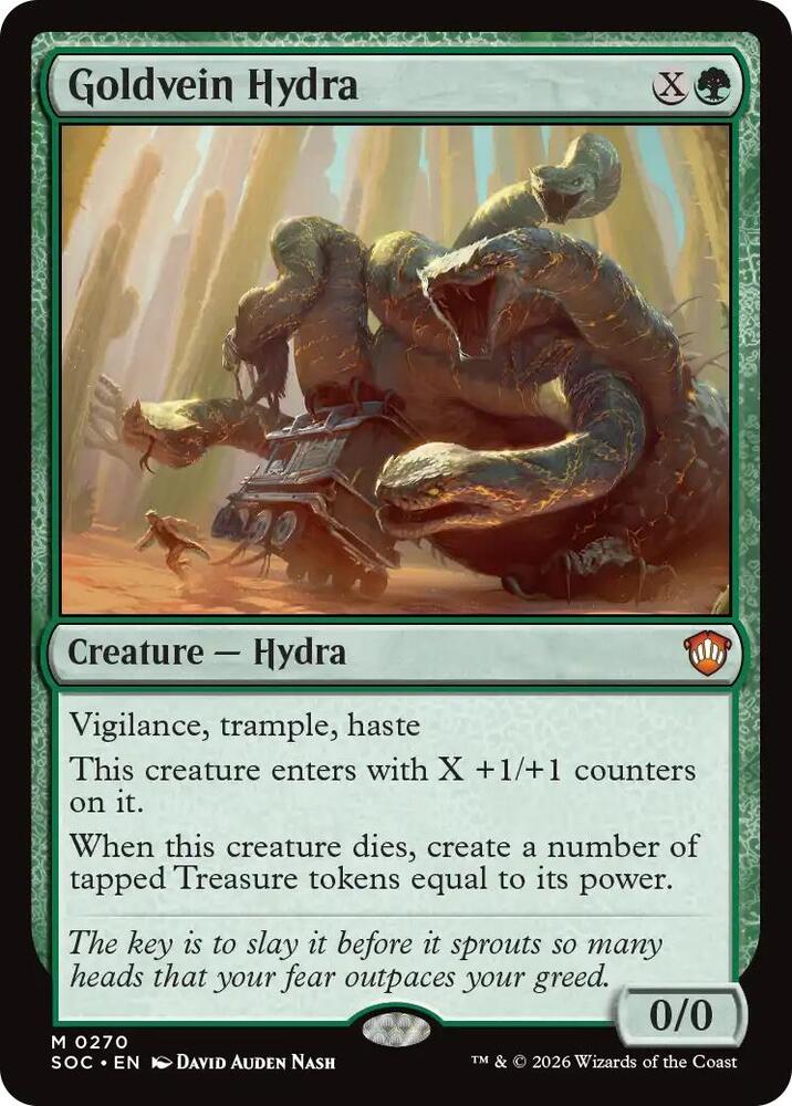 Goldvein Hydra (270) [Secrets of Strixhaven Commander]
